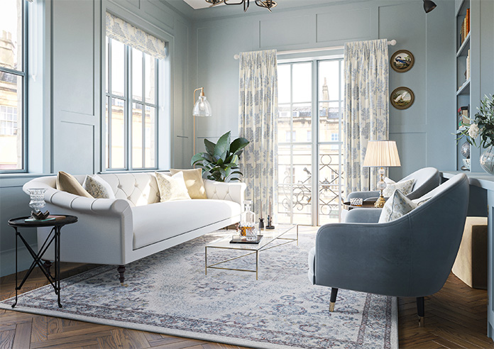 Coppice Faux Silk, Jean - Made to Measure Curtain - Image 8